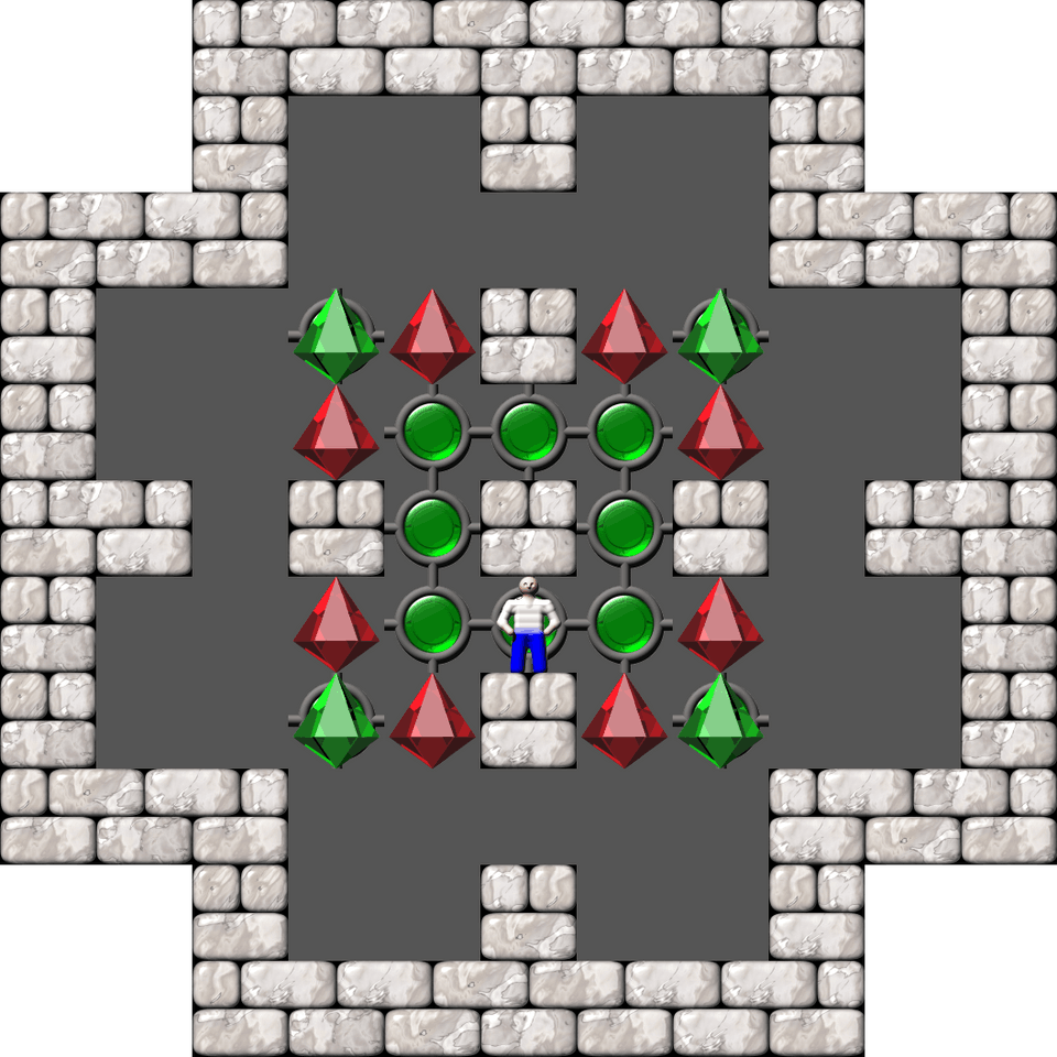 Sokoban Sasquatch 04 Arranged level 15